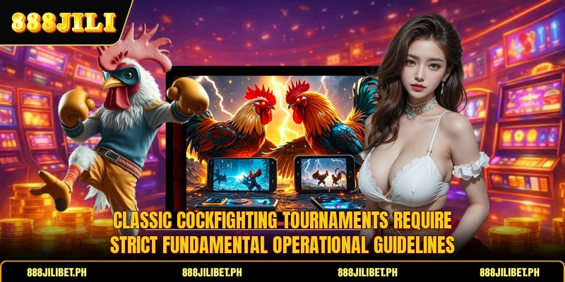 Classic cockfighting tournaments require strict fundamental operational guidelines