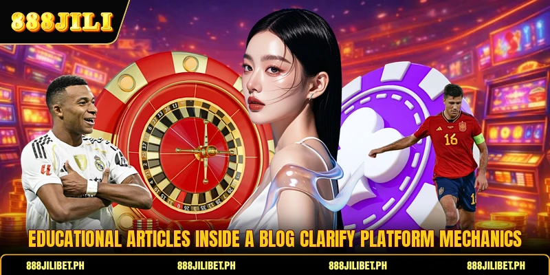 Educational articles inside a blog clarify platform mechanics