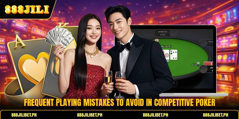 Frequent playing mistakes to avoid in competitive poker