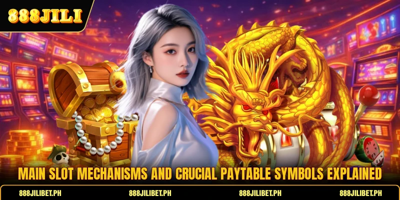 Main slot mechanisms and crucial paytable symbols explained