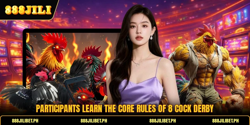 Participants learn the core rules of 8 Cock Derby